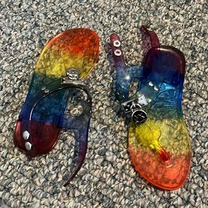 NWOT Michael Kors rainbow sandals